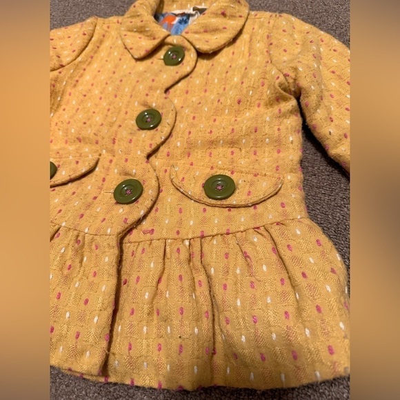 Matilda Jane Girls Yellow Going Easy Jacket Sz 4 - Picture 4 of 10